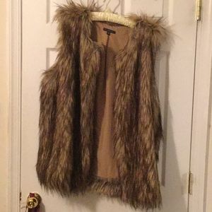 Faux fur vest